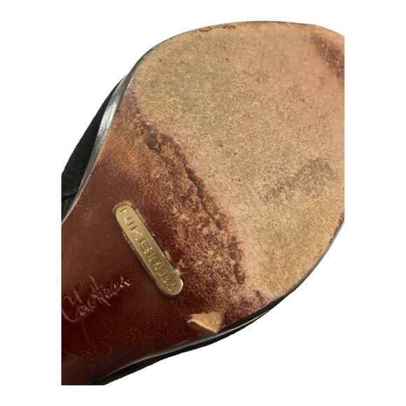 Cole Haan Nancy Nike Air Tall Black Suede Riding Boots with Tassel, size 8.5 - Picture 9 of 10